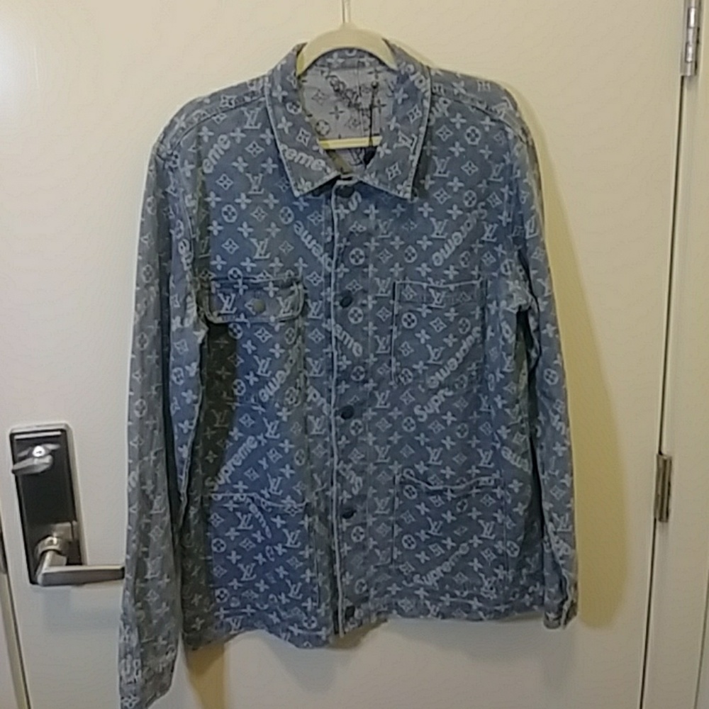 Louis vuitton / supreme denim jacket